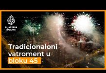 Tradicionalni vatromet u novobeogradskom bloku 45.