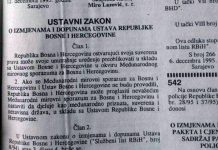Tumačenje ‘Dejtona’ – Ne postoji davanje i povlačenje saglasnosti na zakone koje je donijela PSBiH