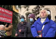 Protesti ispred Ambasade Srbije u Sarajevu