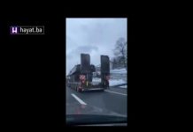 POGLEDAJTE KONVOJ EUFOR-OVIH TRUPA NA AUTOPUTU A1