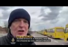 Zaustavljen konvoj autobusa za evakuaciju stanovnika Mariupolja