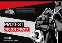 Protestni skup radnika BHRT-a / UŽIVO