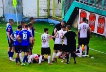 Nemile scene na Pecari: Navijači Širokog gađali igrače Sarajeva, meč prekinut