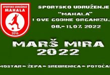 S.U. “Mahala” i ove godine organizuje odlazak na Marš mira “Žepa-Srebrenica-Potočari”