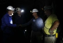 Izetbegović posjetio jamu Begići u kakanjskom rudniku