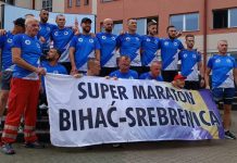 Više od 20 maratonaca iz Bihaća krenulo za Srebrenicu