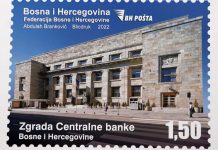 VIDEO / Predstavljena poštanska marka ‘Kulturno-historijsko naslijeđe – Zgrada Centralne banke BiH’