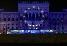 Vijećnica večeras u bojama zastave Evropske unije