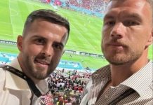 Naš najbolji dvojac: Džeko i Pjanić bodrili Modrića i društvo