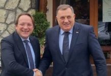Kandidatski status BiH u fokusu sastanka Varheljija i Dodika