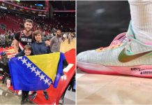 Nurkić je veliki patriota: Objavio fotografiju posebnih patika i poruke posvećene žrtvama genocida u Srebrenici