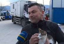 Pripadnik FUCZ-a udomio mačku spašenu iz ruševina u Turskoj