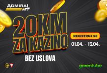 AdmiralBet online kazino poklanja svim novoregistrovanim igračima 20 KM BEZ USLOVA I BEZ DEPOZITA!