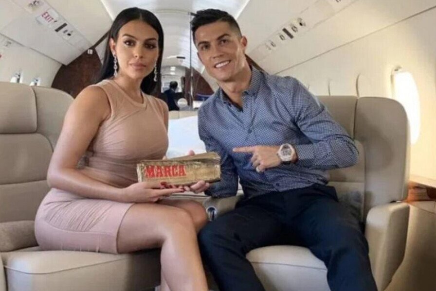 ronaldo-georgina-avion