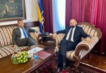 Ministar Isak održao sastanak sa ministrom za boračka pitanja Vlade Bosansko-podrinjskog kantona Avdom Mirvićem