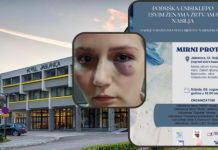 Mirni protest u znak podrške pretučenoj radnici iz Jablanice