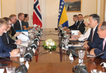 Članovi Predsjedništva BiH razgovarali s ministrom odbrane Kraljevine Norveške