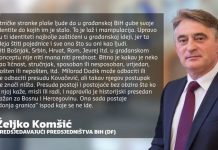 Komšić: Presuda Kovačević ‘donja granica’ ispod koje se ne ide