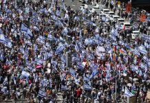 Deseci hiljada ljudi ponovno protestiraju protiv izraelske vlade