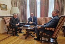 Nadbiskup Vukšić primio direktora JP BH Pošta Mirsada Mujića