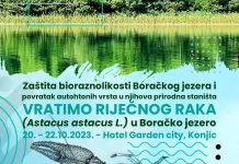 Projekat zaštite Boračkog jezera i vraćanja riječnog raka u jedan od bisera naše zemlje